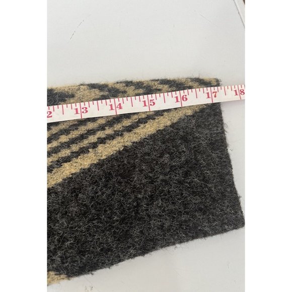 Joan Vass Womens Gray Beige Geometric Open Front Cardigan Sweater Size Medium - Picture 10 of 10